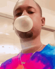 Cute Black Boy Gum Bubble GIF - Cute Black Boy Gum Bubble Bubble Gum GIFs