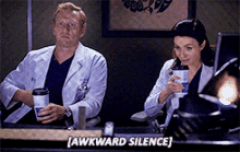Greys Anatomy Awkward Silence GIF - Greys Anatomy Awkward Silence Silence GIFs