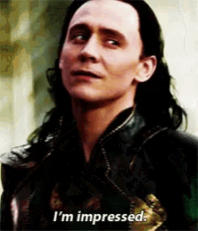 Loki Tom Hiddleston GIF - Loki Tom Hiddleston Im Impressed GIFs