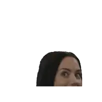 a close up of a woman 's face with a surprised look on her face