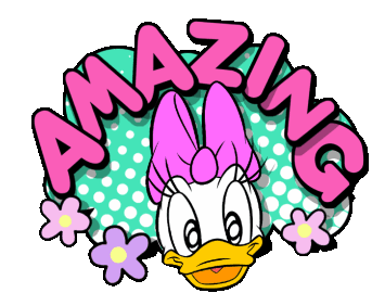 Disney Daisy Duck Sticker - Disney Daisy Duck Amazing Stickers