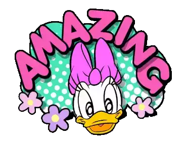 Disney Daisy Duck Sticker - Disney Daisy Duck Amazing Stickers