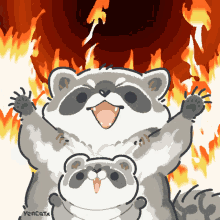 Raccoon Burn GIF - Raccoon Burn Rise GIFs