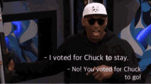 celebrity big brother chuck i voted confused wanted to leave