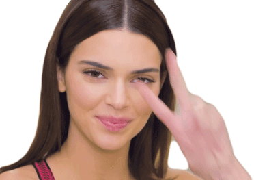 Peace Out Kendall Jenner Sticker - Peace Out Kendall Jenner Smiling Stickers