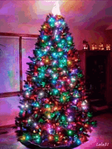 Christmas Tree Spin GIF - Christmas Tree Spin Lights GIFs