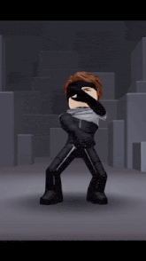 a cartoon character is standing with his arms crossed