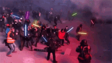 Protest Rally GIF - Protest Rally Lightsaber GIFs