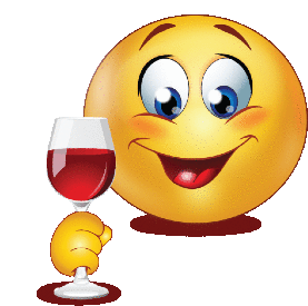Wine Emoji Sticker - Wine Emoji Smile Stickers
