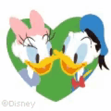 Donald Duck Daisy Duck GIF - Donald Duck Daisy Duck In Love GIFs