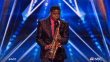 Play The Saxophone Avery Dixon GIF - Play The Saxophone Avery Dixon America'S Got Talent GIFs