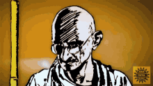 Thinking Mahatma Gandhi GIF - Thinking Mahatma Gandhi Amar Chitra Katha GIFs