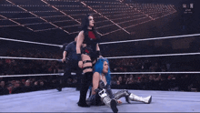 a wrestling match is being broadcast live on fox