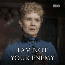 a woman says i am not your enemy