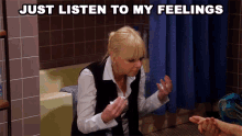 Just Listen To My Feelings Christy GIF - Just Listen To My Feelings Christy Mom GIFs