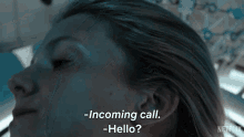 Incoming Call Hello Elizabeth Hansen GIF