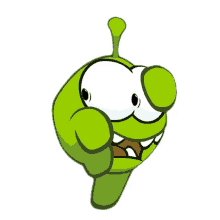 scared on nom om nom and cut the rope afraid terrified