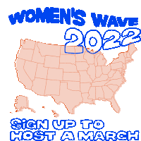 Womens Wave Sign Up Sticker - Womens Wave Sign Up Protest Stickers