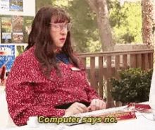 Computer Says No Angolkak GIF - Computer Says No Angolkak Littlebrit GIFs