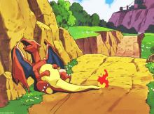Pokemon Charizard GIF - Pokemon Charizard Tired GIFs