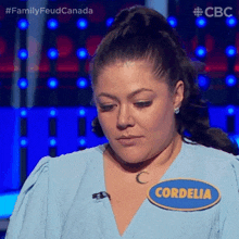 Nodding Cordelia GIF - Nodding Cordelia Family Feud Canada GIFs