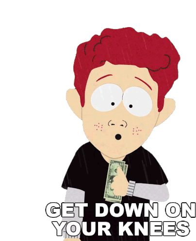 Get Down On Your Knees Scott Tenorman Sticker - Get Down On Your Knees Scott Tenorman South Park Stickers