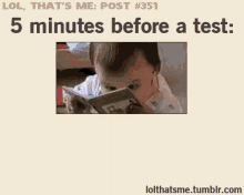 Reviewing5mins Before A Test Reading GIF
