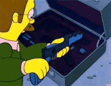 Flanders Gun GIF - Flanders Gun Ned GIFs