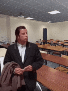 Travolta Course Room GIF