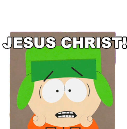Jesus Christ Kyle Broflovski Sticker - Jesus Christ Kyle Broflovski Southpark Stickers