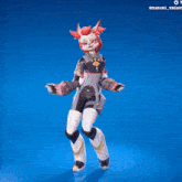 a video game character with the name osaluki_skialc on the bottom left