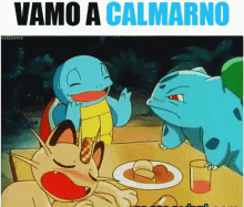 Vamo A Calmarno Squirtle Y Bulbasaur GIF - Pokemon Calm Down Drunk GIFs
