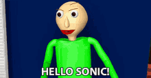 Hello Sonic Baldi GIF
