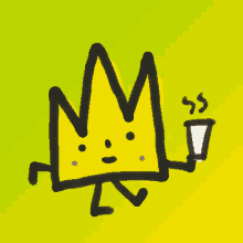 Good Movening Crown GIF - Good Movening Crown Coffee GIFs