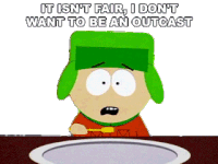 It Isnt Fair I Dont Want To Be An Outcast Kyle Broflovski Sticker - It Isnt Fair I Dont Want To Be An Outcast Kyle Broflovski South Park Stickers