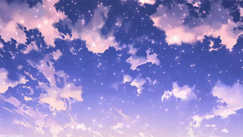 Gif scenery and clouds gif anime 1399546 on animeshercom
