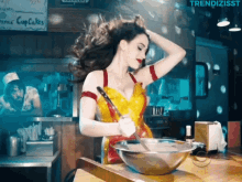 Cooking Baking GIF - Cooking Baking Kat Dennings GIFs