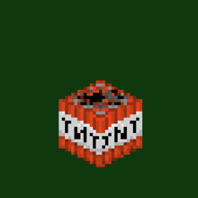 a pixel art drawing of a tnt bomb