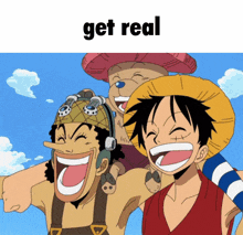 Get Real One Piece GIF - Get Real One Piece Luffy GIFs