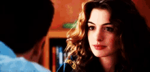 Anne Hathaway Stare GIF - Anne Hathaway Stare GIFs