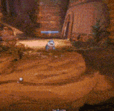 a pixelated image of a shark with a ring in its mouth