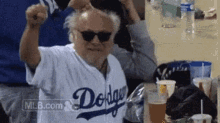 La Dodgers Danny De Vito GIF - La Dodgers Danny De Vito Lets Party GIFs