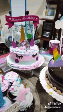 Unicorn Cupcakes GIF - Unicorn Cupcakes Birthday GIFs
