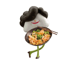 huat with prime maxis prime cny shrimp noodles chopsticks