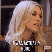 It Was Actually Good Real Housewives Of New York GIF - It Was Actually Good Real Housewives Of New York Rhony GIFs