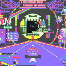 a loading screen for a game called new normal game