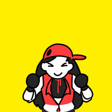 a drawing of a person with their arms up in the air