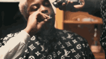 Smoking Bino Rideaux GIF - Smoking Bino Rideaux Different Song GIFs