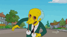 The Simpsons Mr Burns GIF - The Simpsons Mr Burns Eyes Falling GIFs