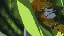 a cartoon of a cheetah with a big smile on his face
